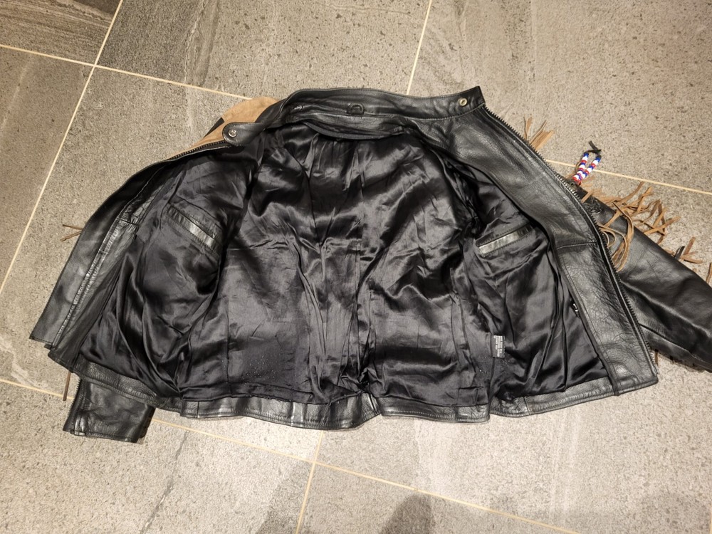 Leather motorcycle jacket Size