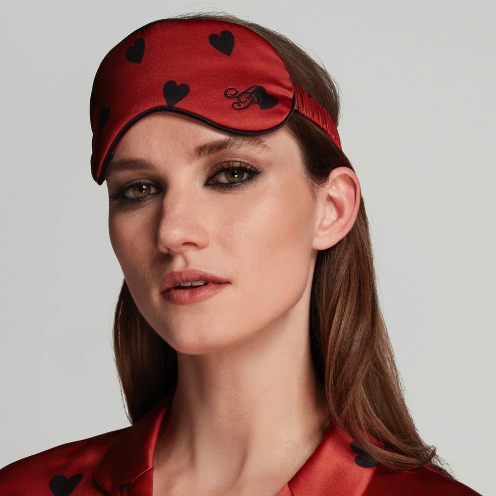 Agent Provocateur Hart Red Silk Eyemask NWT