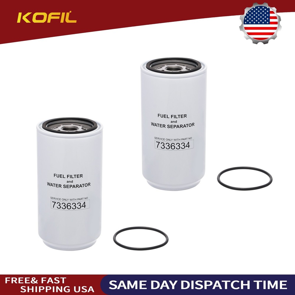 2pack Fuel Filter 7336334 for Bobcat Loader S76 T76