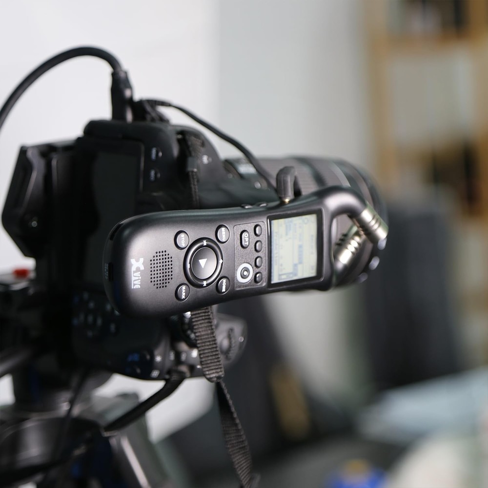 Portable Stereo Audio Recorder with 32Bit Float, USB Mic, WAV/AAC Format