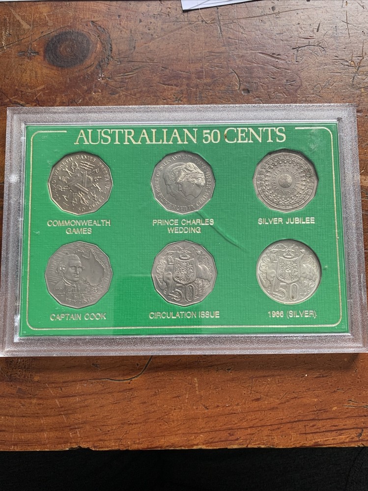 Australian 50 Cent Collection ~ 6 Coin Set