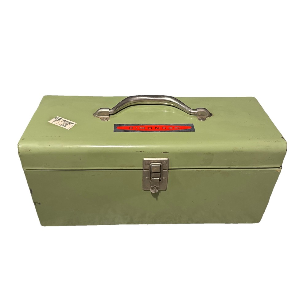 Simonsen Vintage Metal Tool Tackle Box