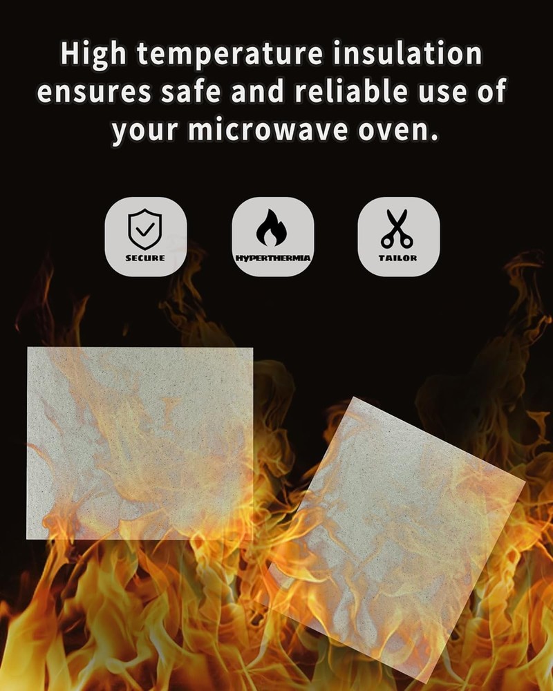 2 PCS Mica Sheet for Microwave Oven Waveguide Cover Cutting Protector Replace...