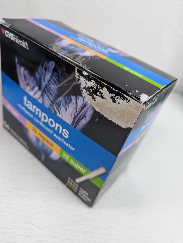 CVS Health - Plastic Tampons - Regular, Super, Light - 4 Boxes