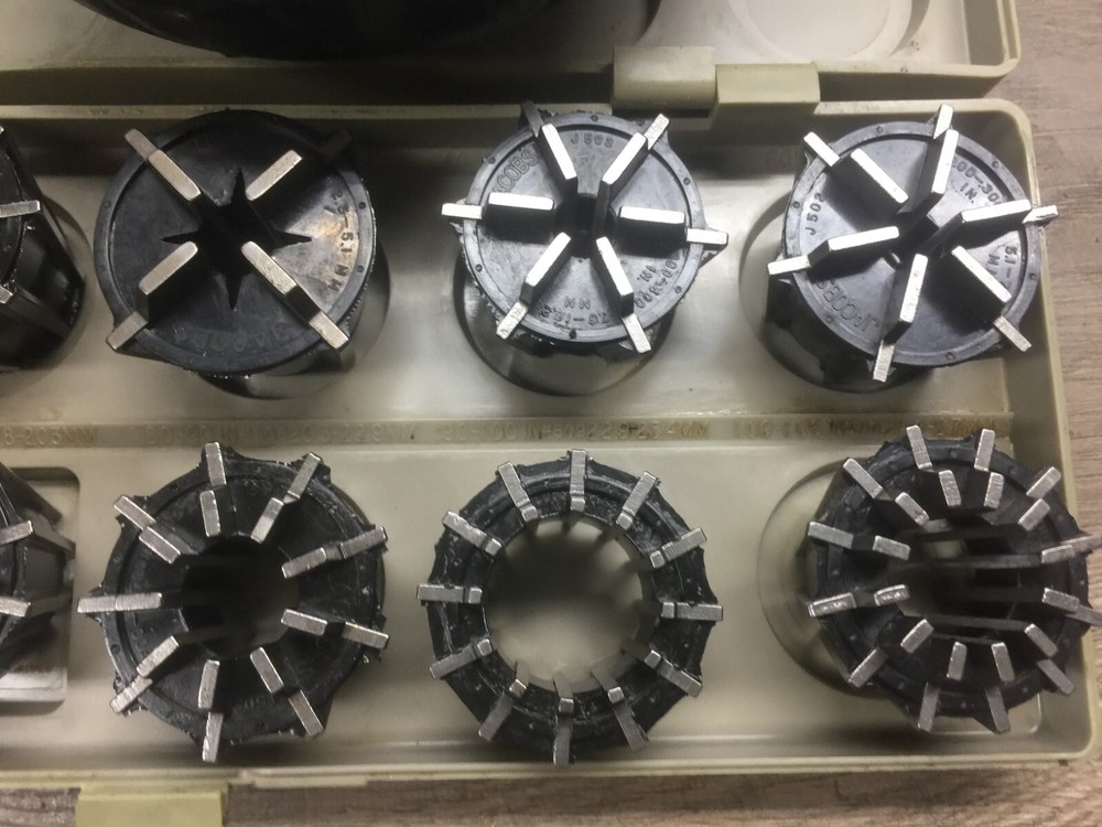 JACOBS SPEED CHUCK #50 W/ 2 1/4 -8 THREADED MOUNT & COLLETS