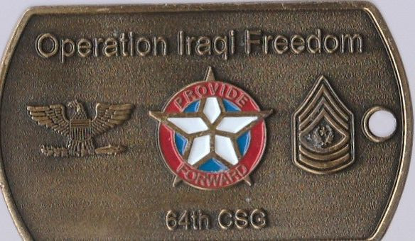 64th CSG   Challenge Coin 2 " DIA