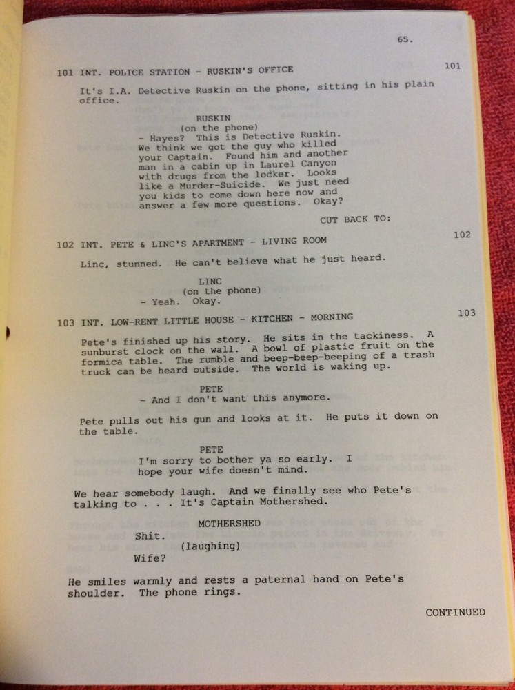 ORIGINAL SCRIPT THE MOD SQUAD CLAIRE DANES EDDIE GRIFFIN JOSH BROLIN LIPTON