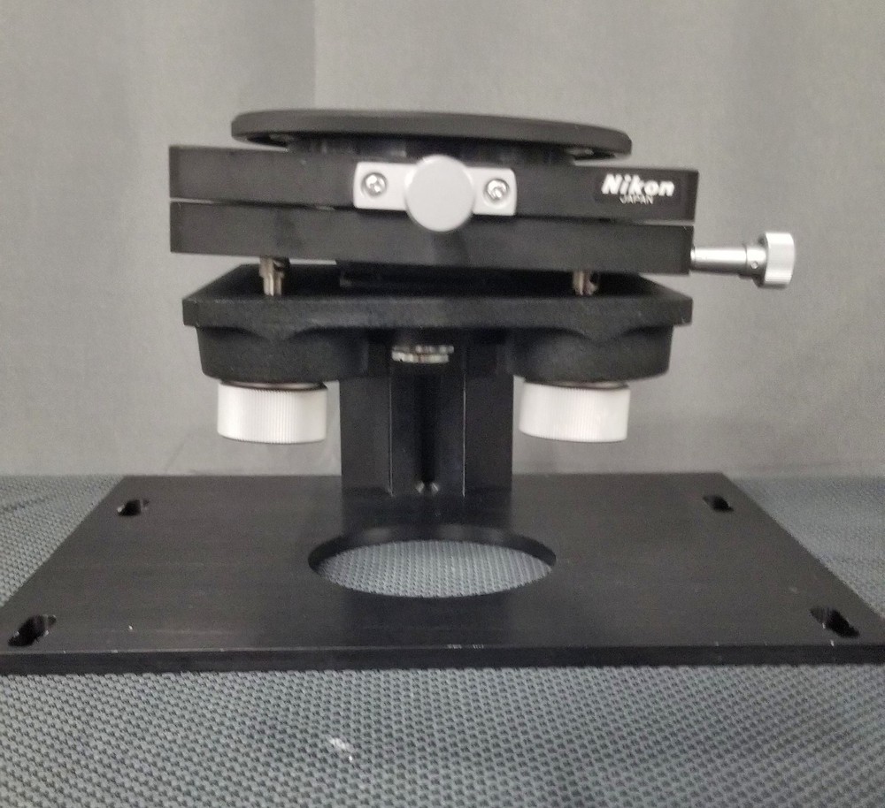 Nikon Interferometry Stage IF Tilting Rotating XY w/ Toolmaker Microscope Mount