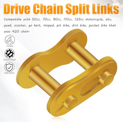 Gold ATV Drive Chain Master Links
