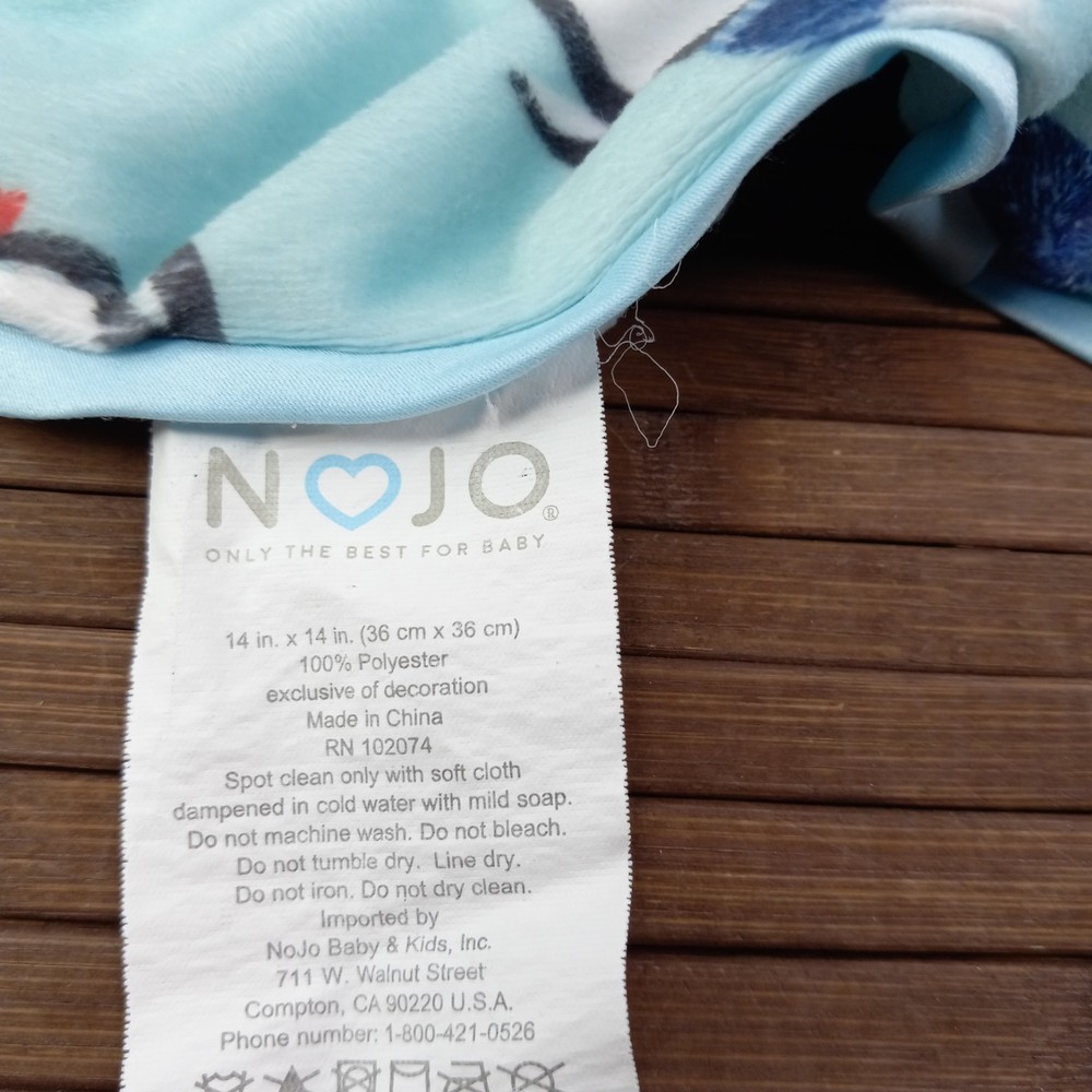 NoJo Plush Penguin Security Blanket Lovey Cuddle Blankie
