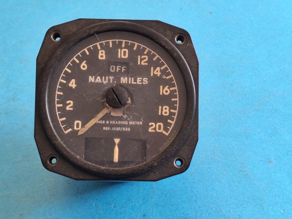AM Aircraft Cockpit Instrument - Range & Heading Meter ~ AM Ref. No. 10AF/530