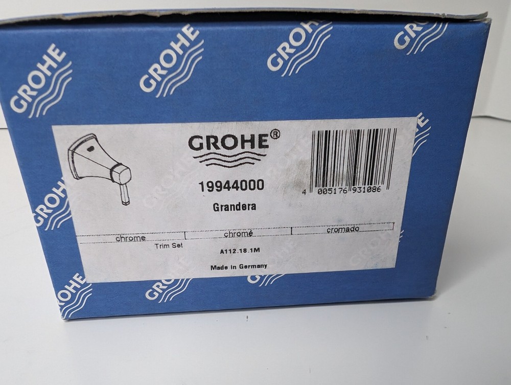 Grohe 19944000 Grandera Grohflex Volume Control Valve Trim Kit, Starlight Chrome