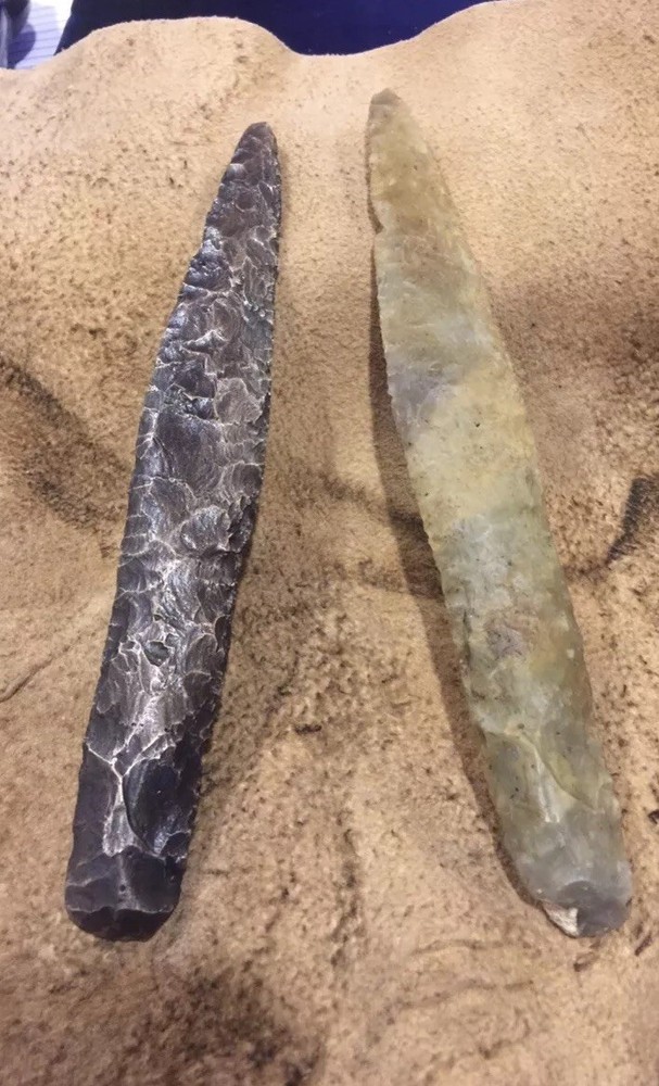 Authentic Danish Type 3 Dagger and A Bronze Copy By Chris Levatino.