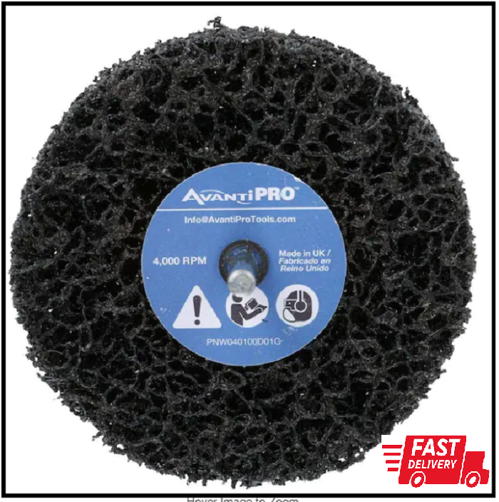 4 In. X 1 In. Non-Woven Drill Mount Quick-Strip Disc