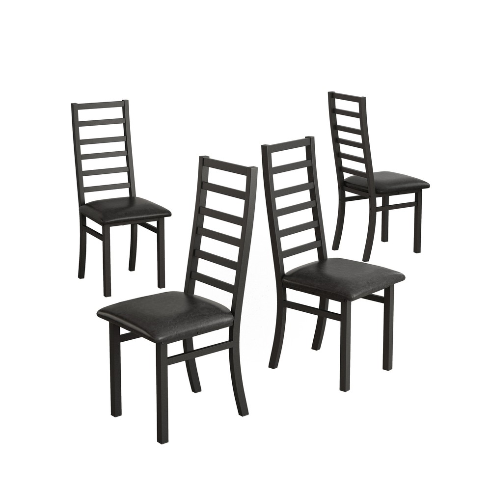 Retro Rectangular Stretch Dining Table And Metal Dining Chair,Dining Table Set