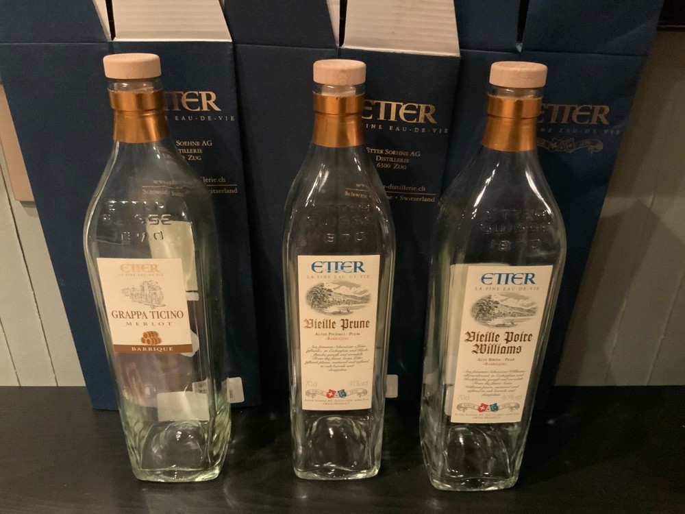 Etter la fine de vie x 3 empty bottles