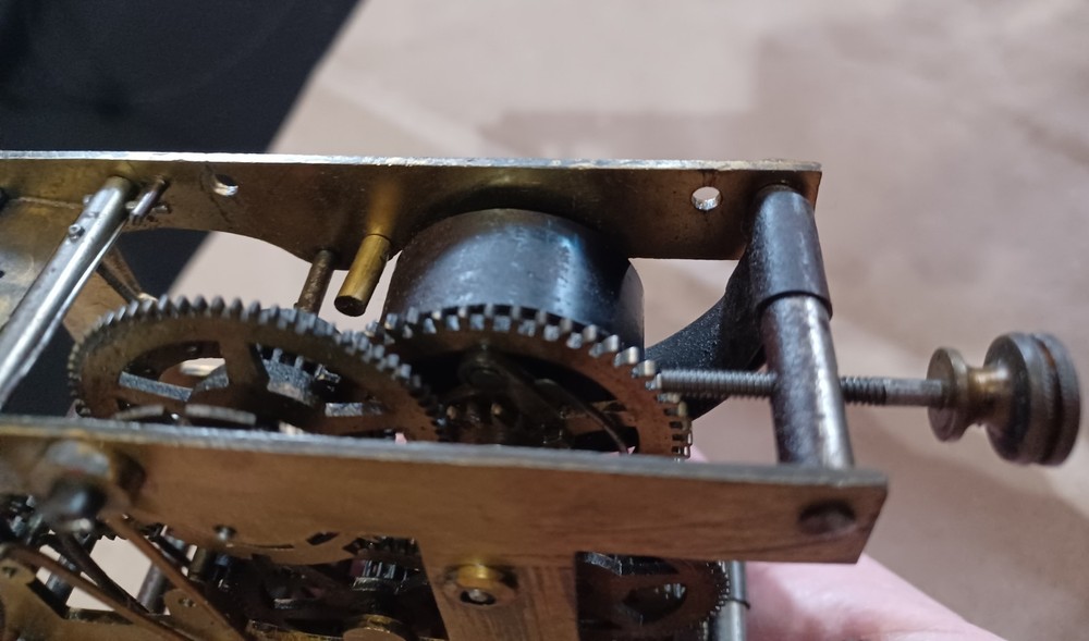German spring Vienna wall regulator clock movement @ 1910 Original Junghans