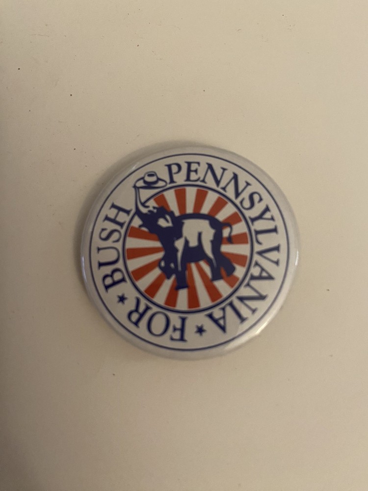 Pennsylvania For Bush Pin Back Button P95