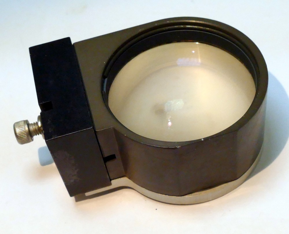 Microscope Optics Magnifier Accessory - Attachment 2" glass OD