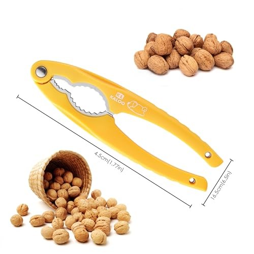 2PCS NutCracker, Kaloo Stainless Steel Nut Crackers for All Nuts, Nutcracker