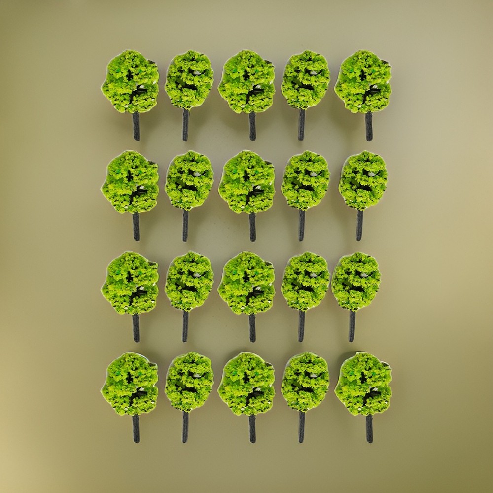 Brand New Model Tree 1:100 20 Pcs 3.5cm Building Model Highly Simulated
