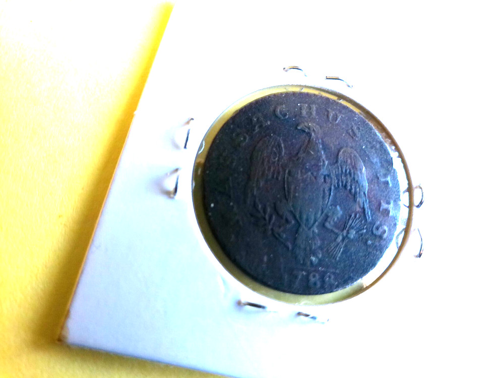 1788 Massachusetts large cent in nice condition