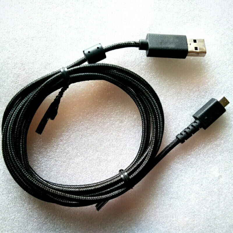 USB Charging Cable Data Braided Cord For Logitech G502 Wireless Gaming Mouse