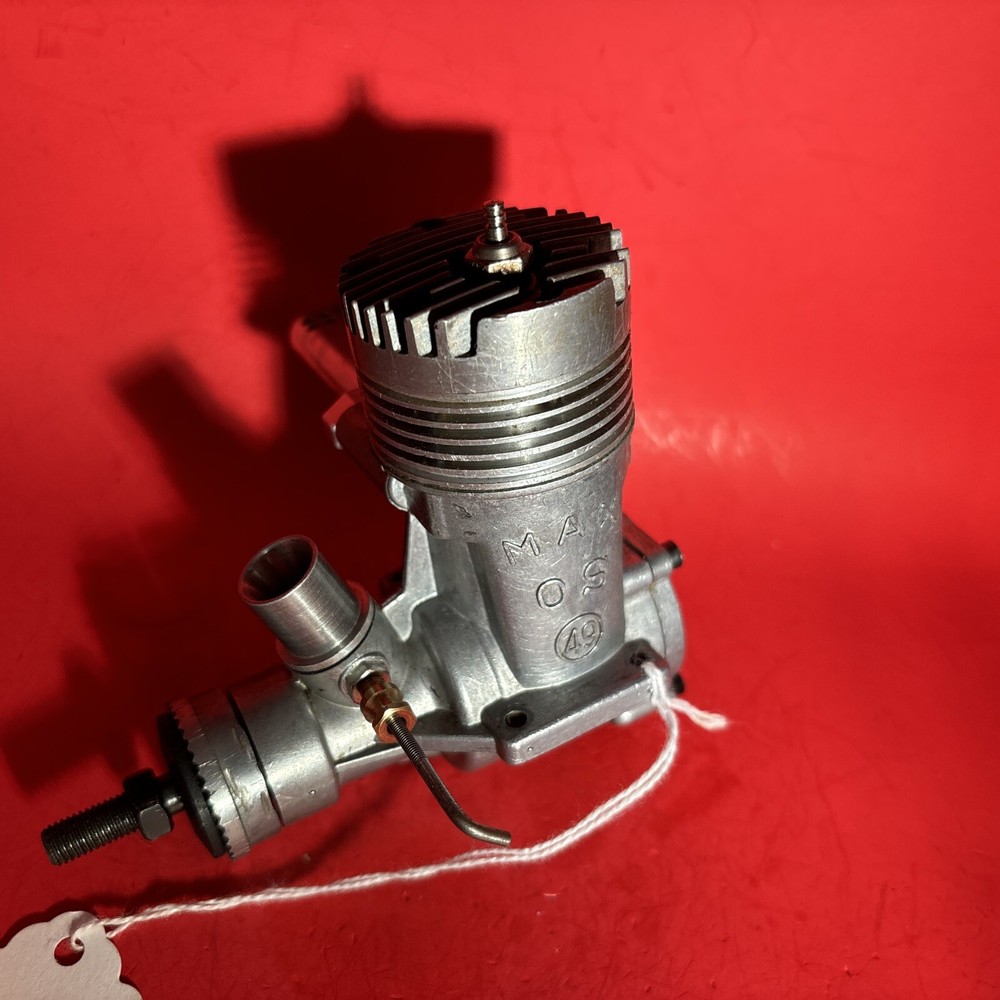 OS MAX 49 C/L WITH T-MUFFLER EXCELLENT #1 EXCELLENT STUNT ENGINE