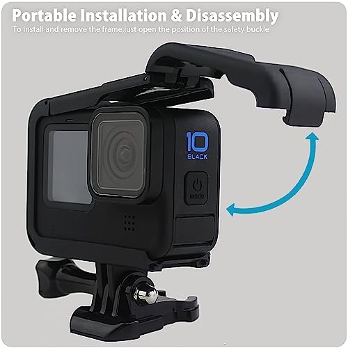 Protective Accessories Kit Frame Mount Housing Case Compatible with Go Pro