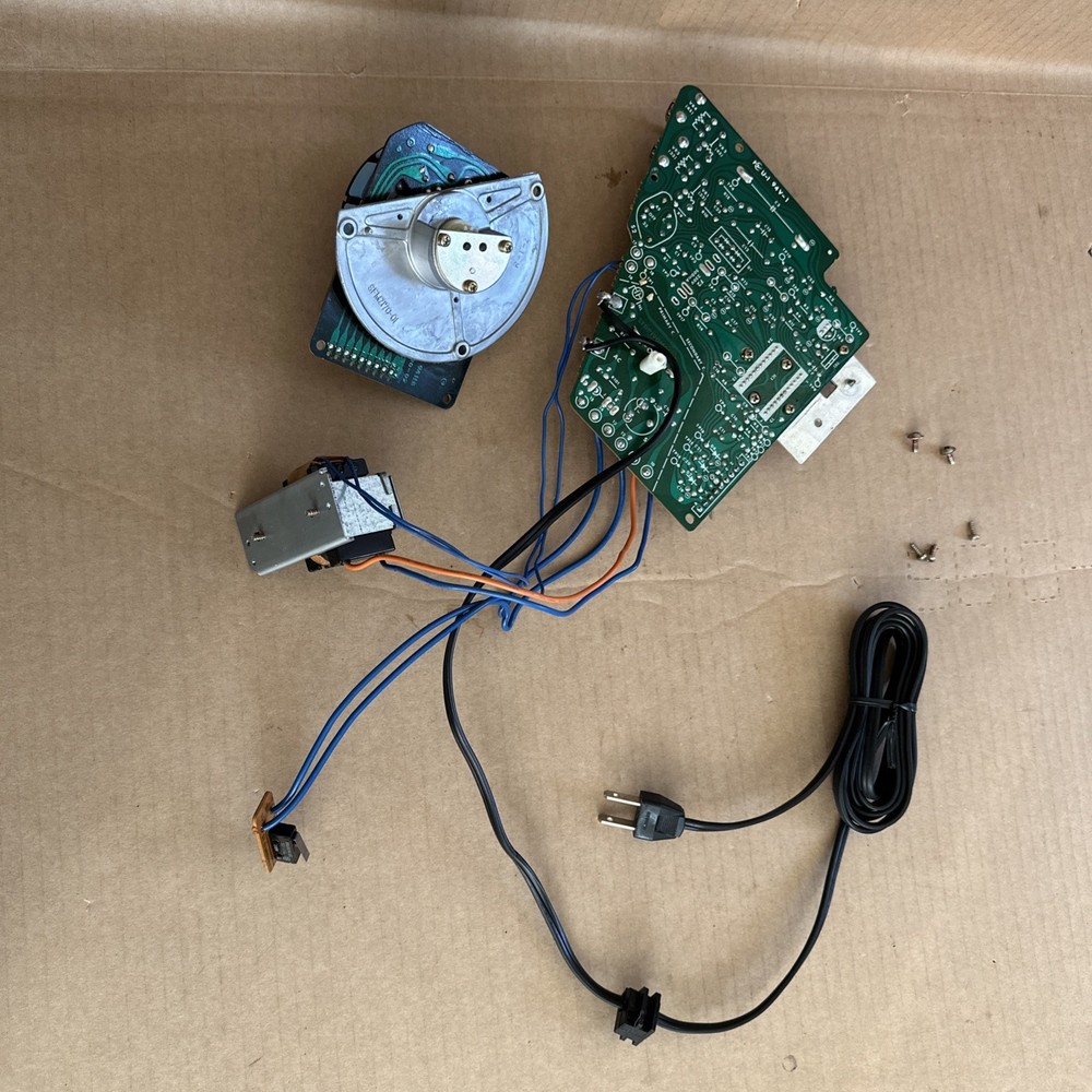 Technics SL-1900 Stereo Turntable Control PCB Board Power Cable Motor