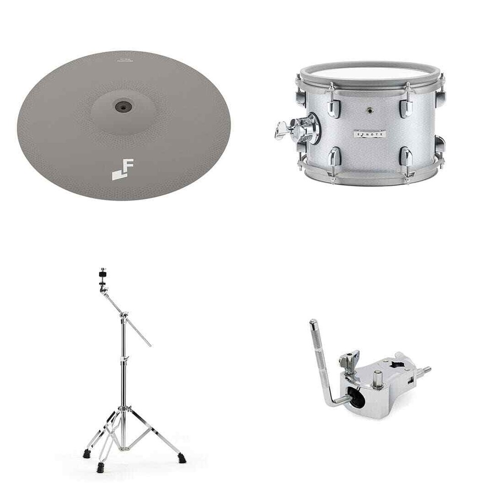 EFNOTE 7 Expansion Pack 18" Cymbal w/Stand, 10” Tom w/Mount