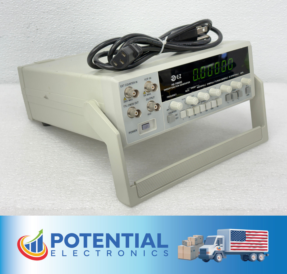 Pre Owned | EZ Digital FG-7002C Sweep/Function Generator - White w/ Power Cord