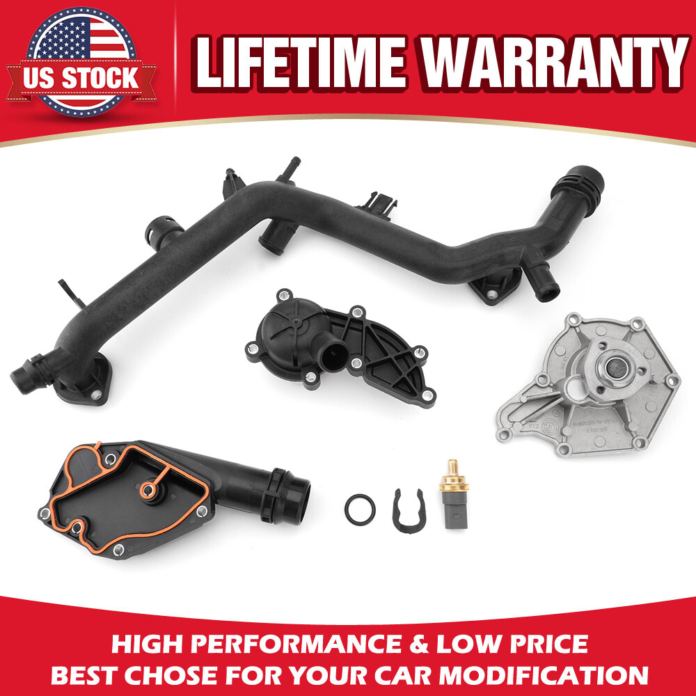 For (2009-2012) AUDI Q5 3.2L V6 Engine Cooling System Kit 06E121018B, 06E121111M