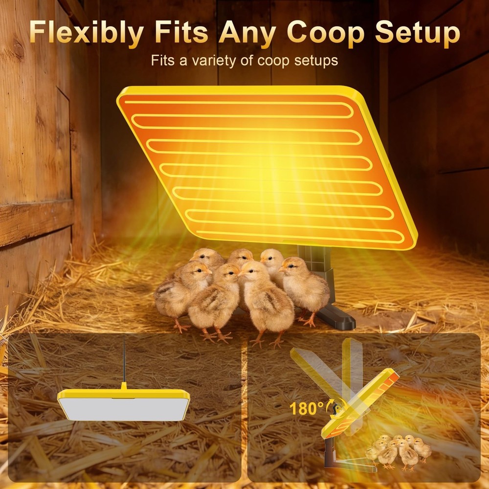 Lobeline Chick Brooder Heater Plate, UL Certified Radiant Heat Panel with Sma...