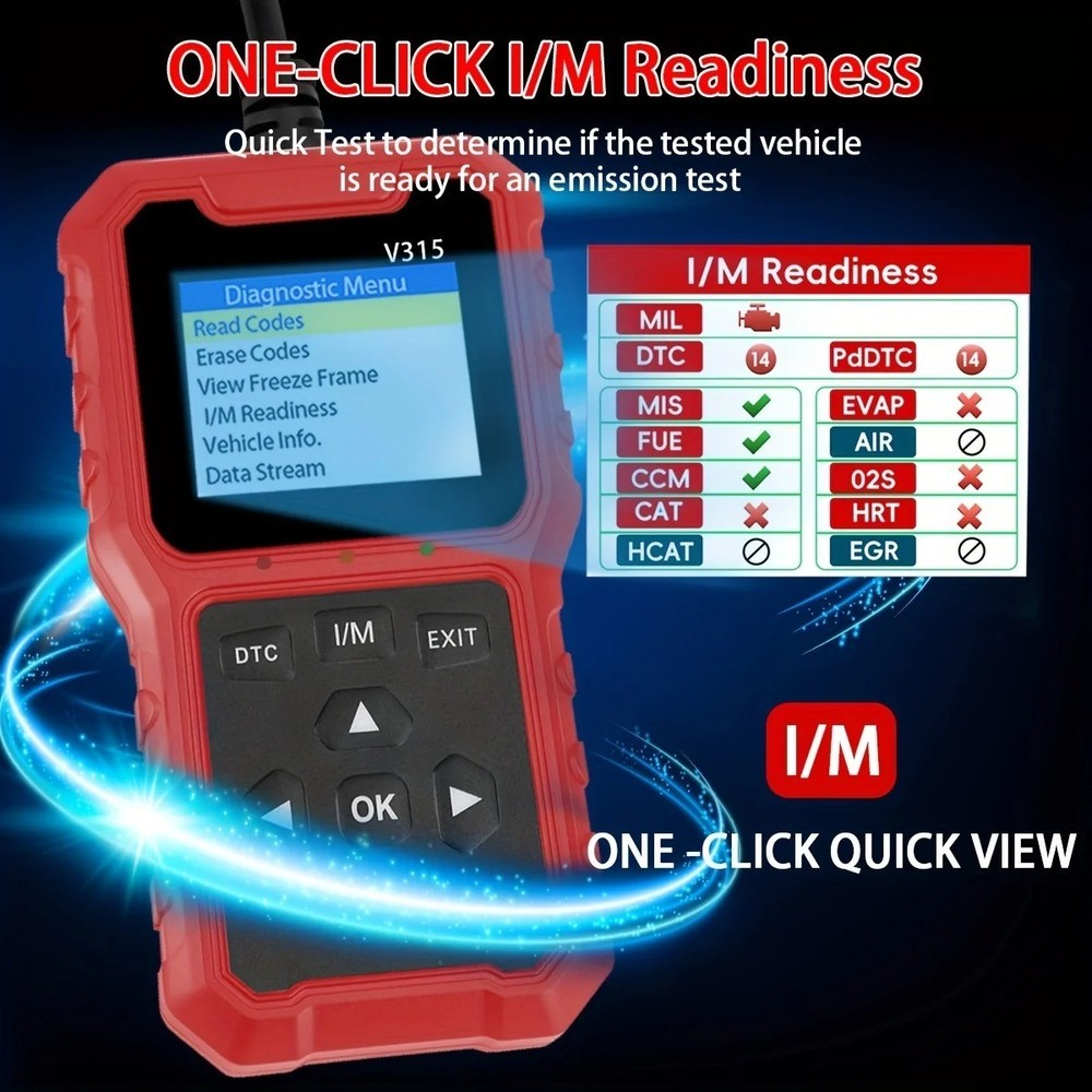 USB Powered 2026 Car OBD2 Scanner - Advanced Engine Diagnostic Tool, with Code R