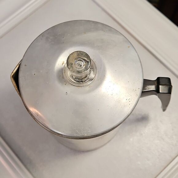 Vintage Chilton Ware Coffee Percolator with Black Handle