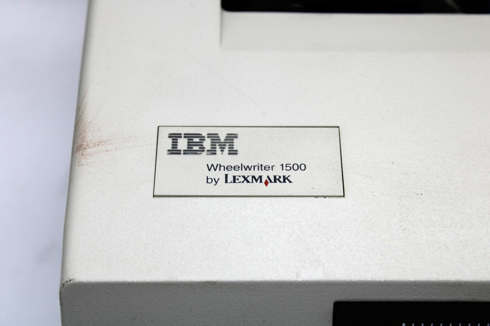 IBM Lexmark Personal Wheelwriter 1500 Electronic Typewriter - TESTED