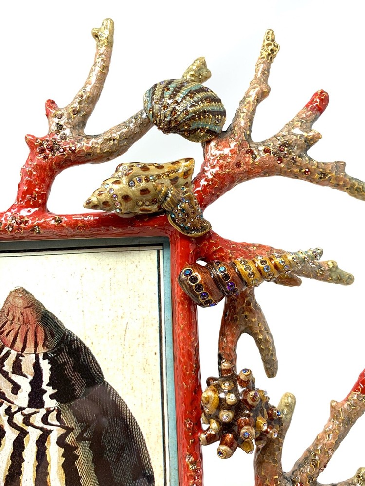 Jay Strongwater Grotto Coral Reef Photo Frame - MINT!