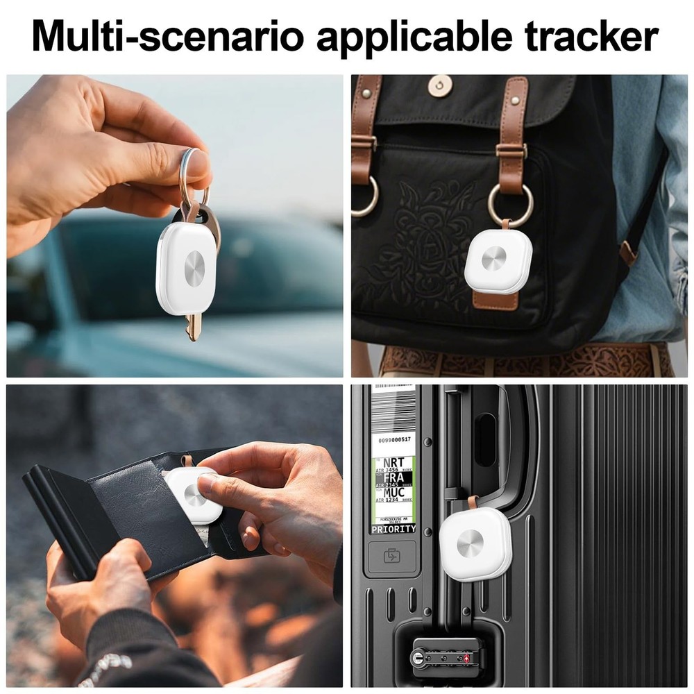 Air Tracker 2 Pack, Bluetooth Tracker with Holder Keychain, Keys Finder and I...
