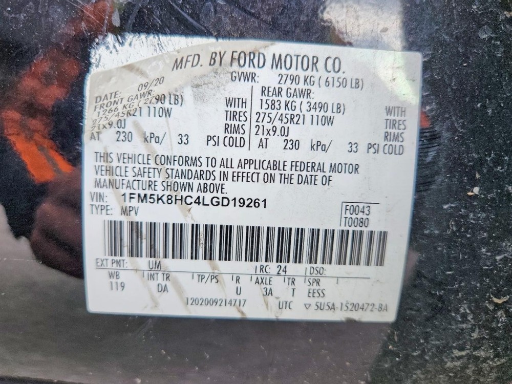 Used Park Assist Camera Control Module fits: 2020 Ford Explorer Driver Assist ca