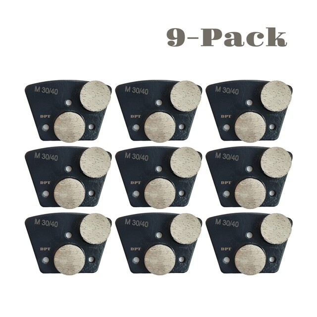 9 Pack Bolt-on Grinders Tooling Grinding Concrete Floor Medium Bond 30 Grit