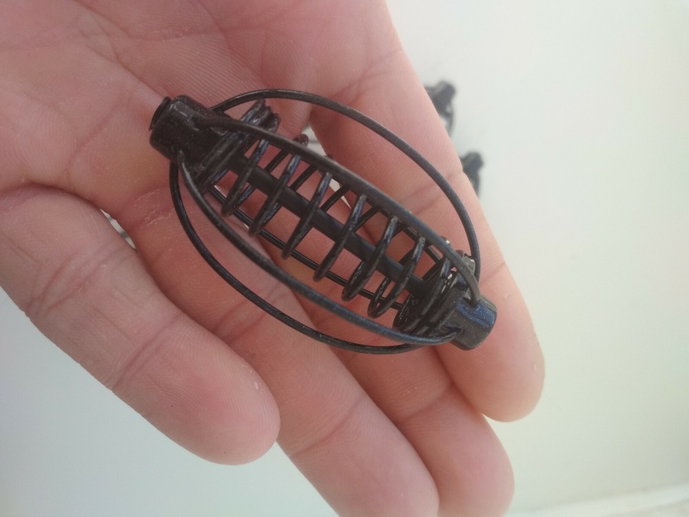 10 pcs spring coil inline method carp fishing feeder