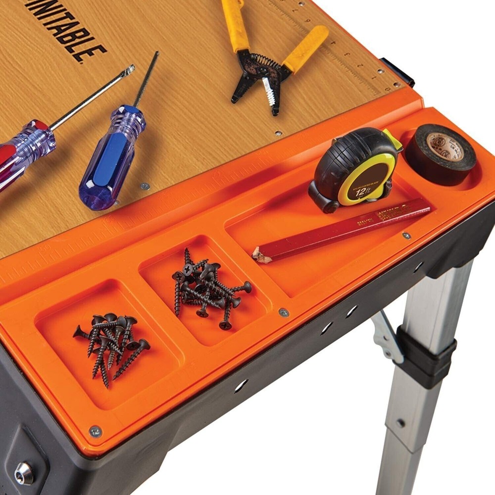 4 in1 Portable Workbench Work Table Dolly Scaffold and Creeper Adjustable Height