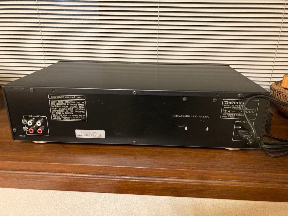 Technics RS-B605 Cassette Deck Dolby HX-PRO dbx Class AA High Fidelity FullyWork