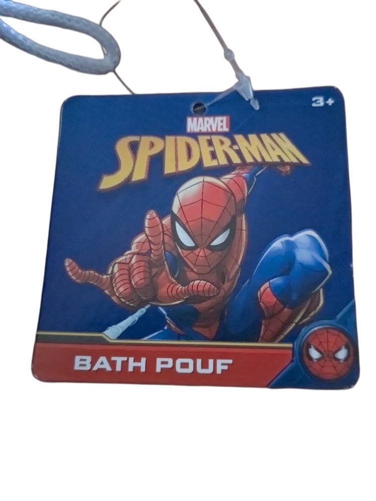 Spiderman bath pouf