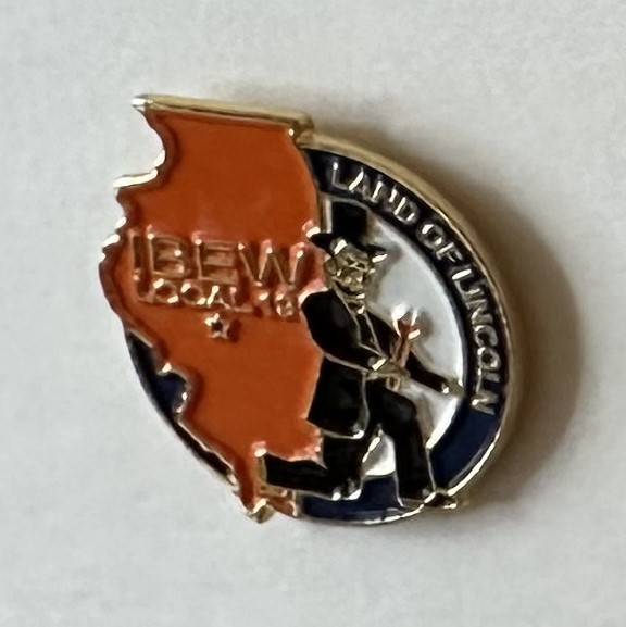 IBEW Lapel pin Local 19 Aurora, IL