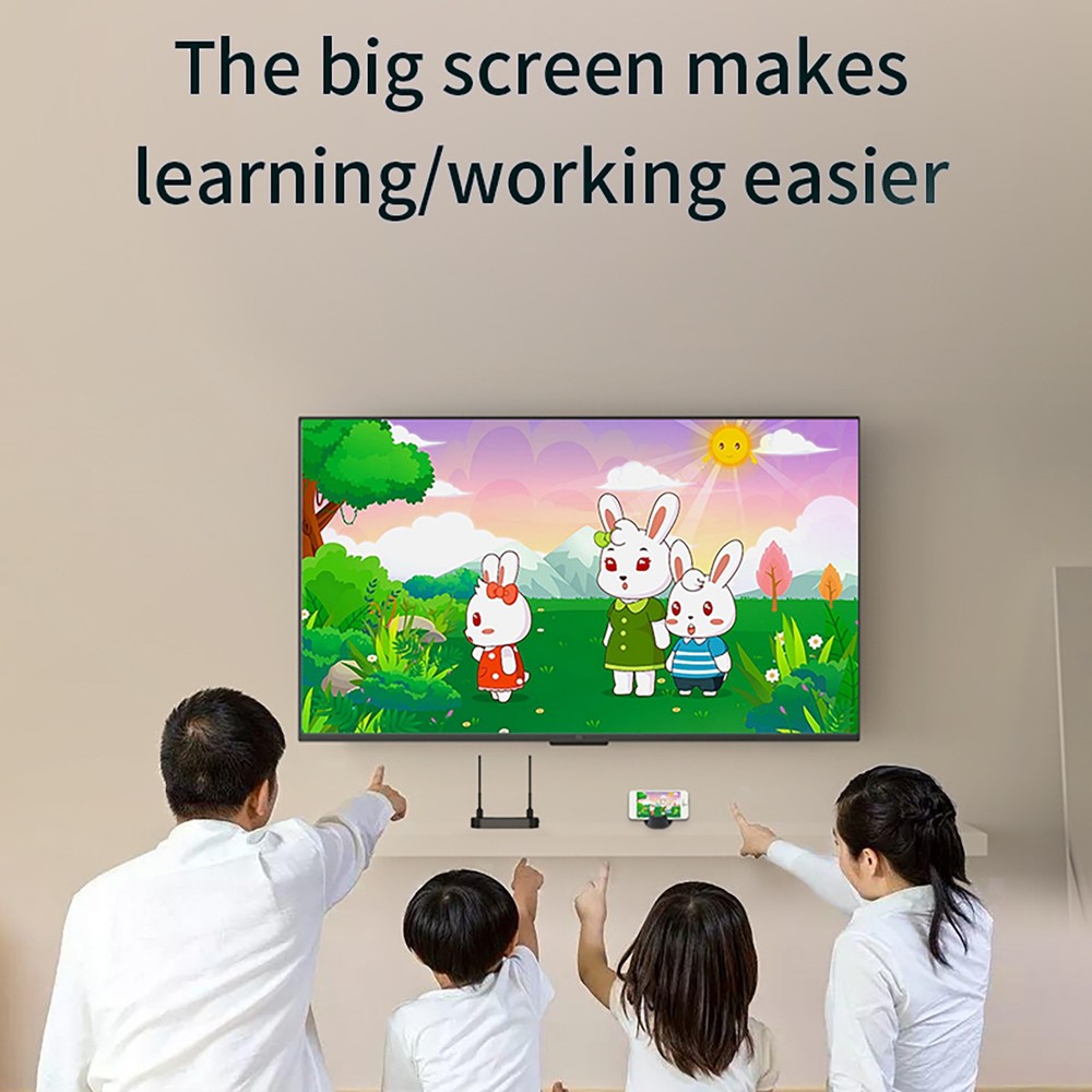 Plug Play 4K Wireless HDMI Video Transmitter Receiver Projector Switch PC TV