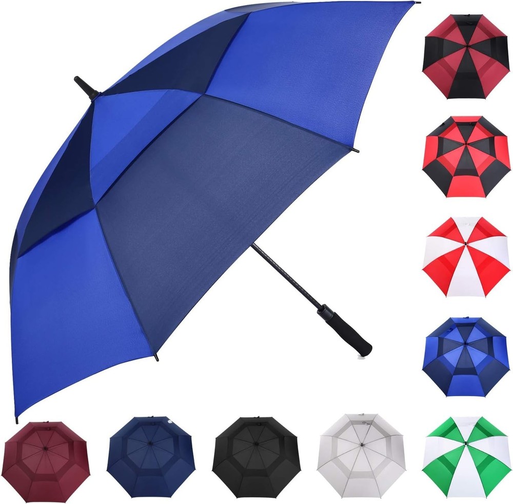 Extra Large Golf Umbrella, 54/62/68/72 Inch Automatic Open, Oversize Double C...