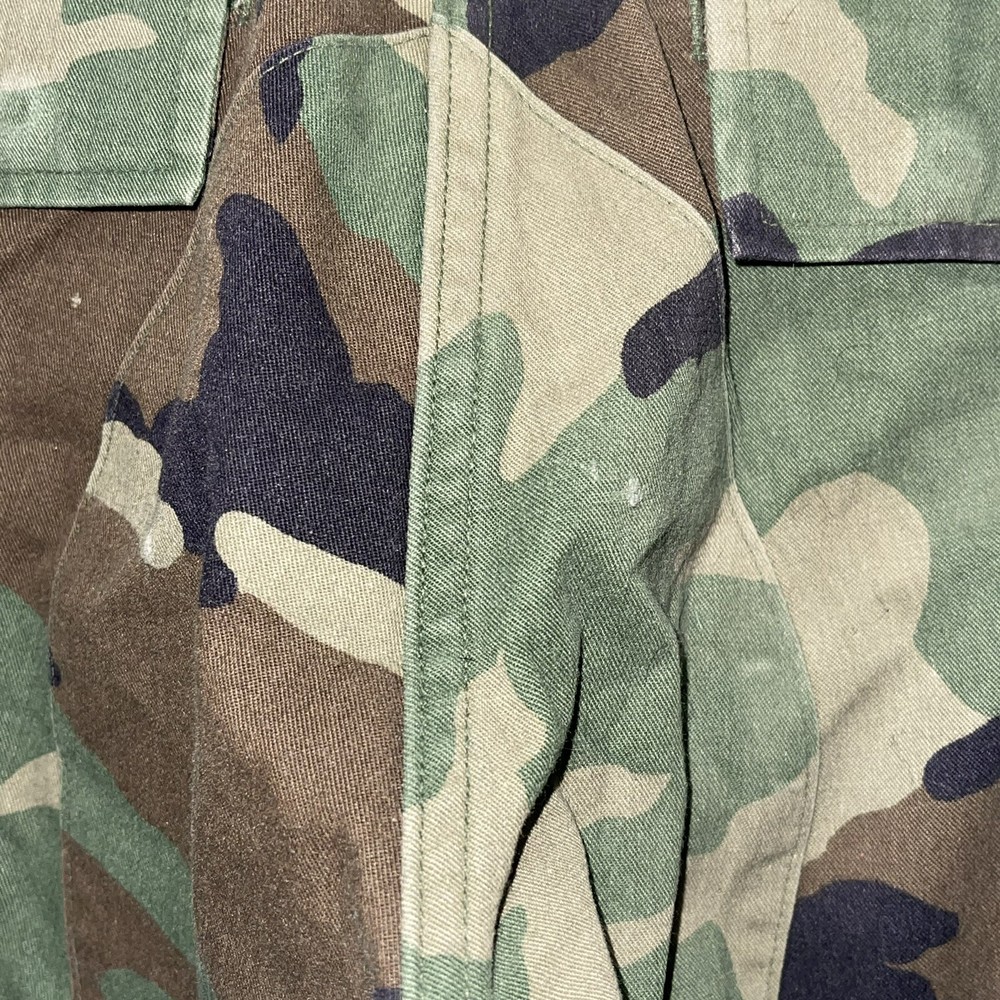 Military Issue cargo camo pants joggers size small has flaws e380