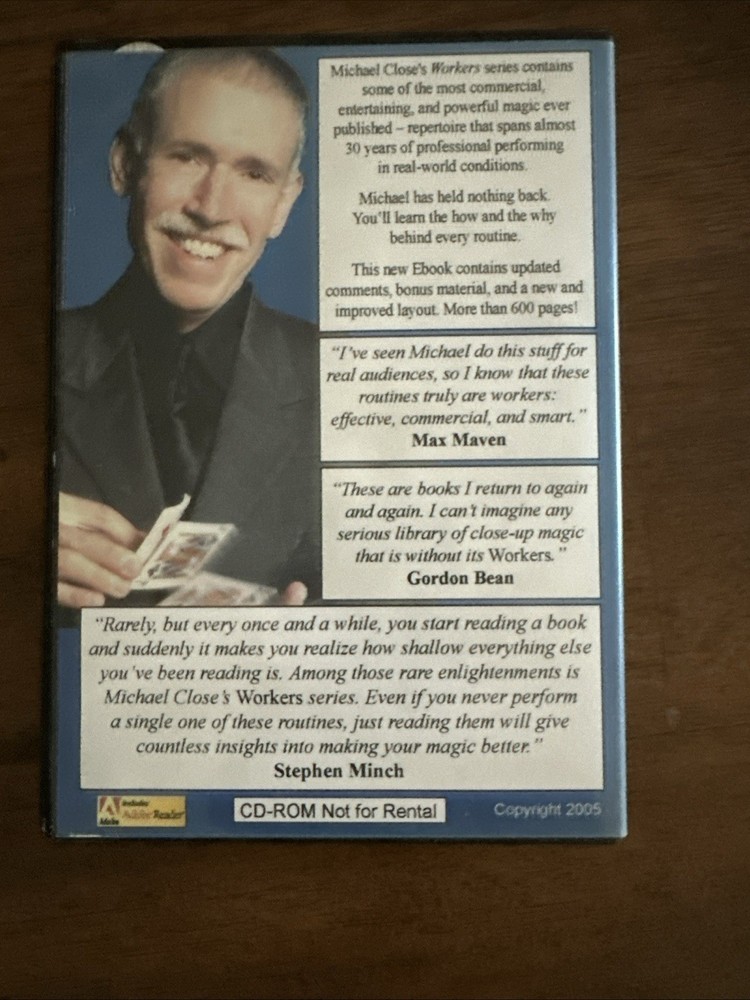 Michael Close Magic Set Of 4 CD-ROM